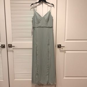 Size 12 Azazie bridesmaids dress in agave NWT